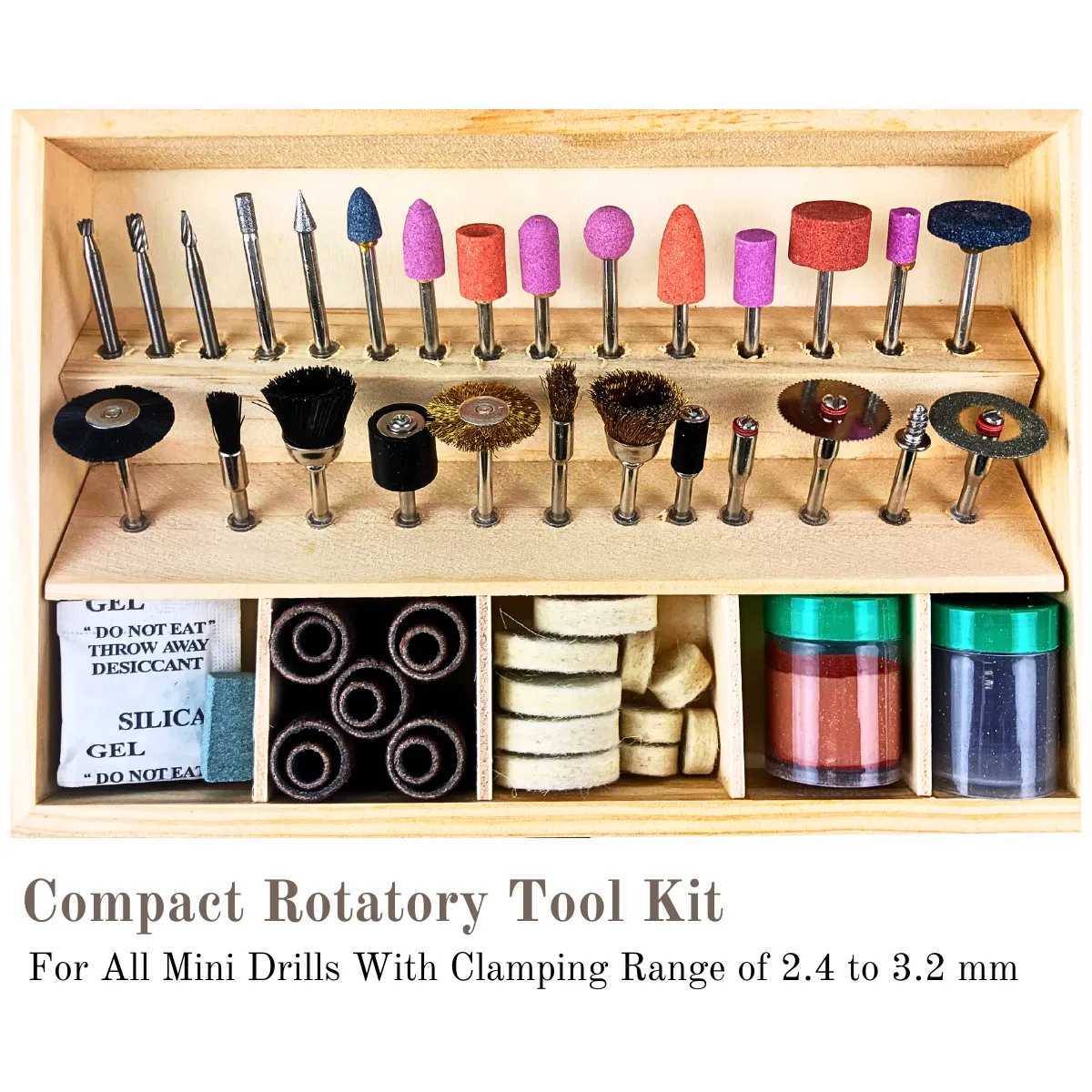 100 Piece Rotary Tool Accessories For Cutting, Shaping, Sanding, Buffing  - TJ03-99900