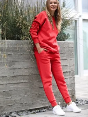 2 Pc Jogger Set - Red - #3298-3308