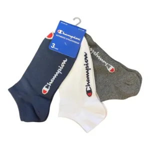 Champion calzini unisex Sneaker Socks 3 paia U24560 BS501 navy-white-grey