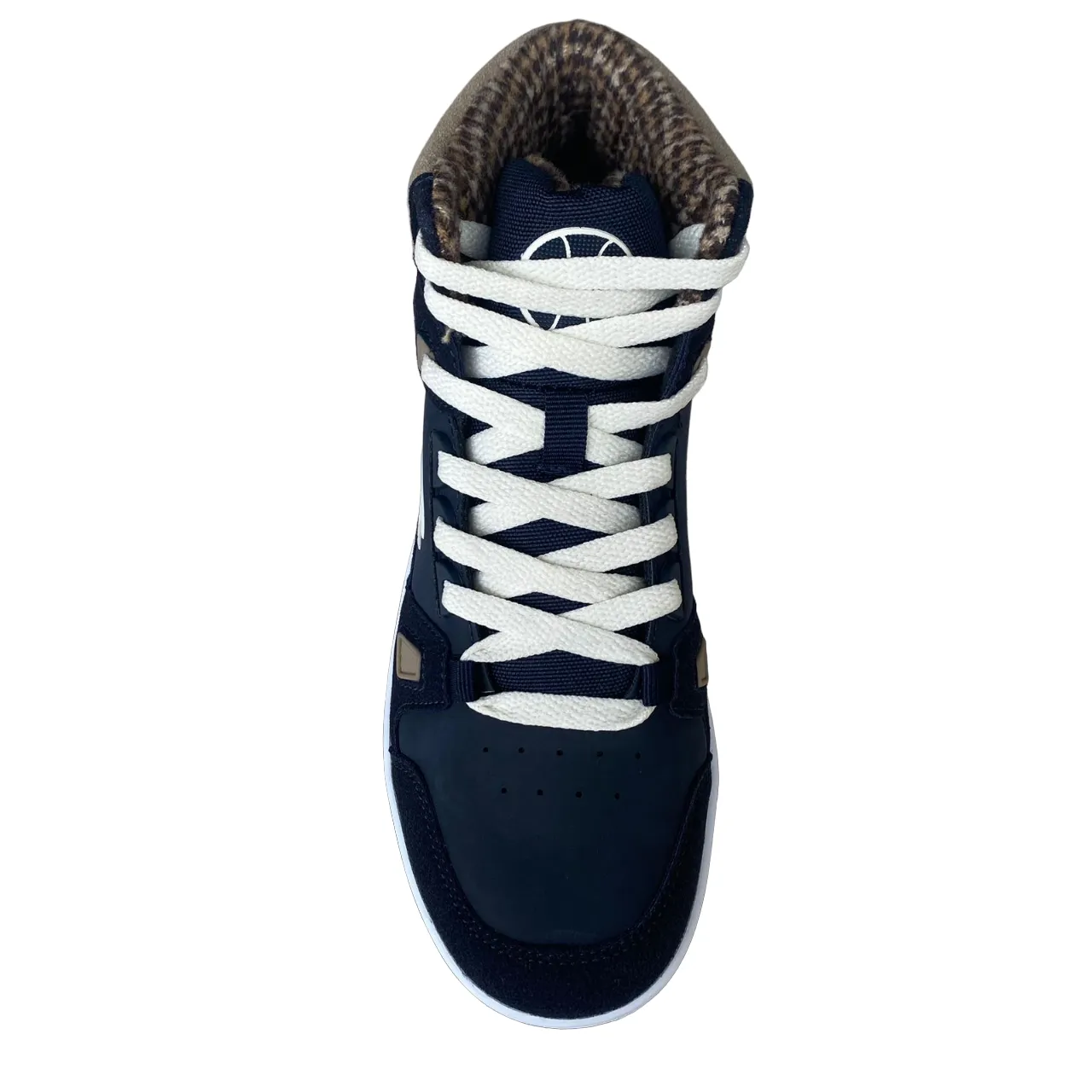 Champion scarpa casual alta da bambino con laccio elastico e velcro alla caviglia S32718 BS501 blu-bianco