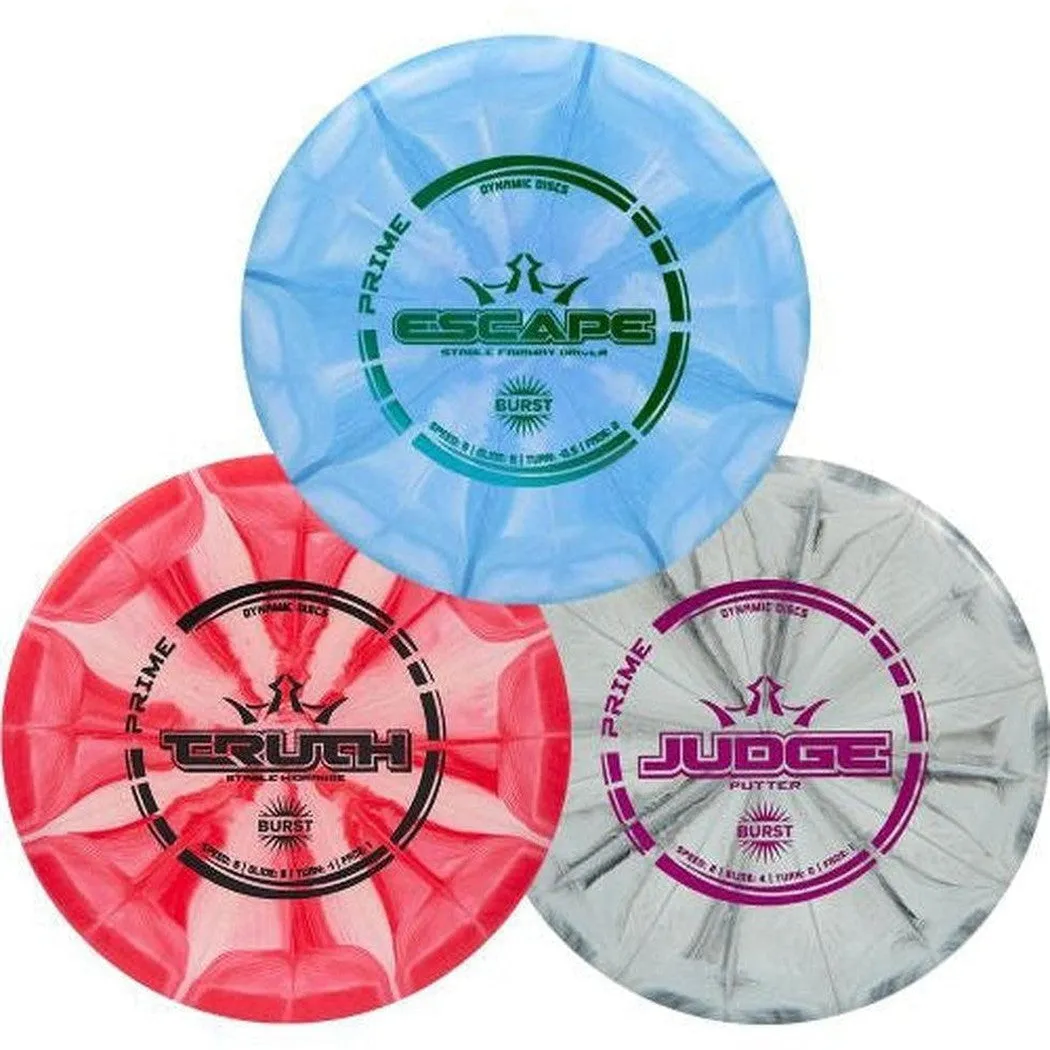 Dynamic Discs Prime Burst Disc Golf Starter Set