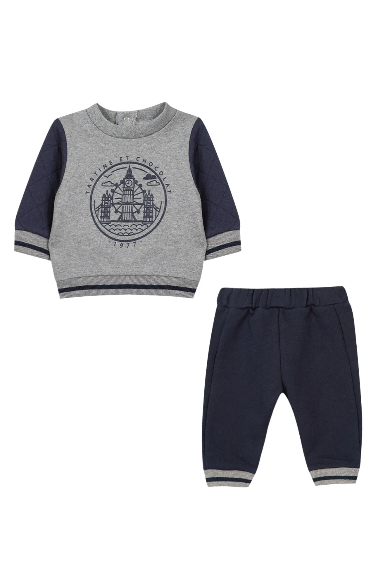 Ensemble jogging - coton marine