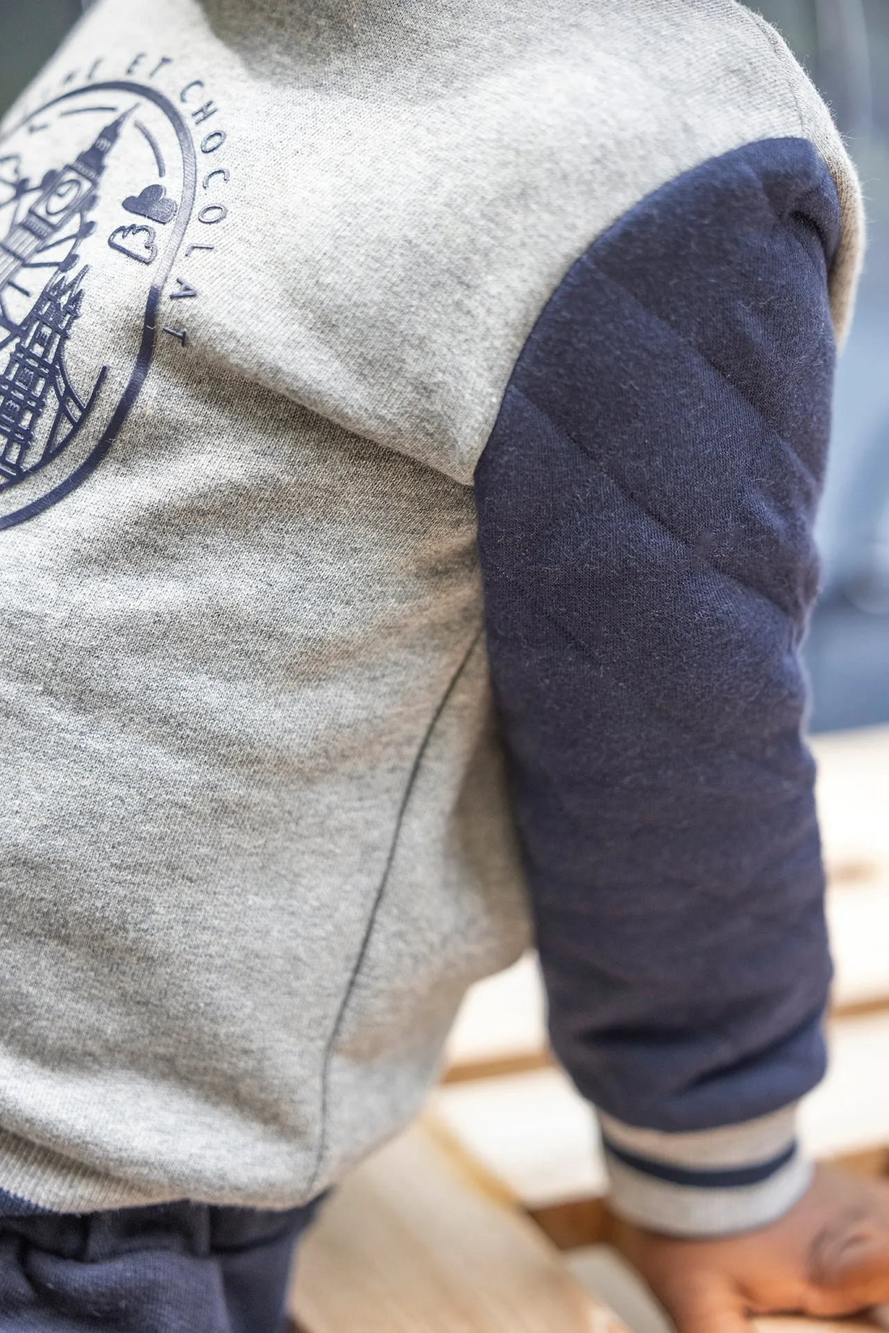Ensemble jogging - coton marine