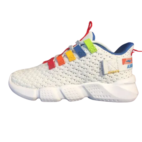 Erke Jogging Shoes Kids-Boys Running White/Red 63120120062-001