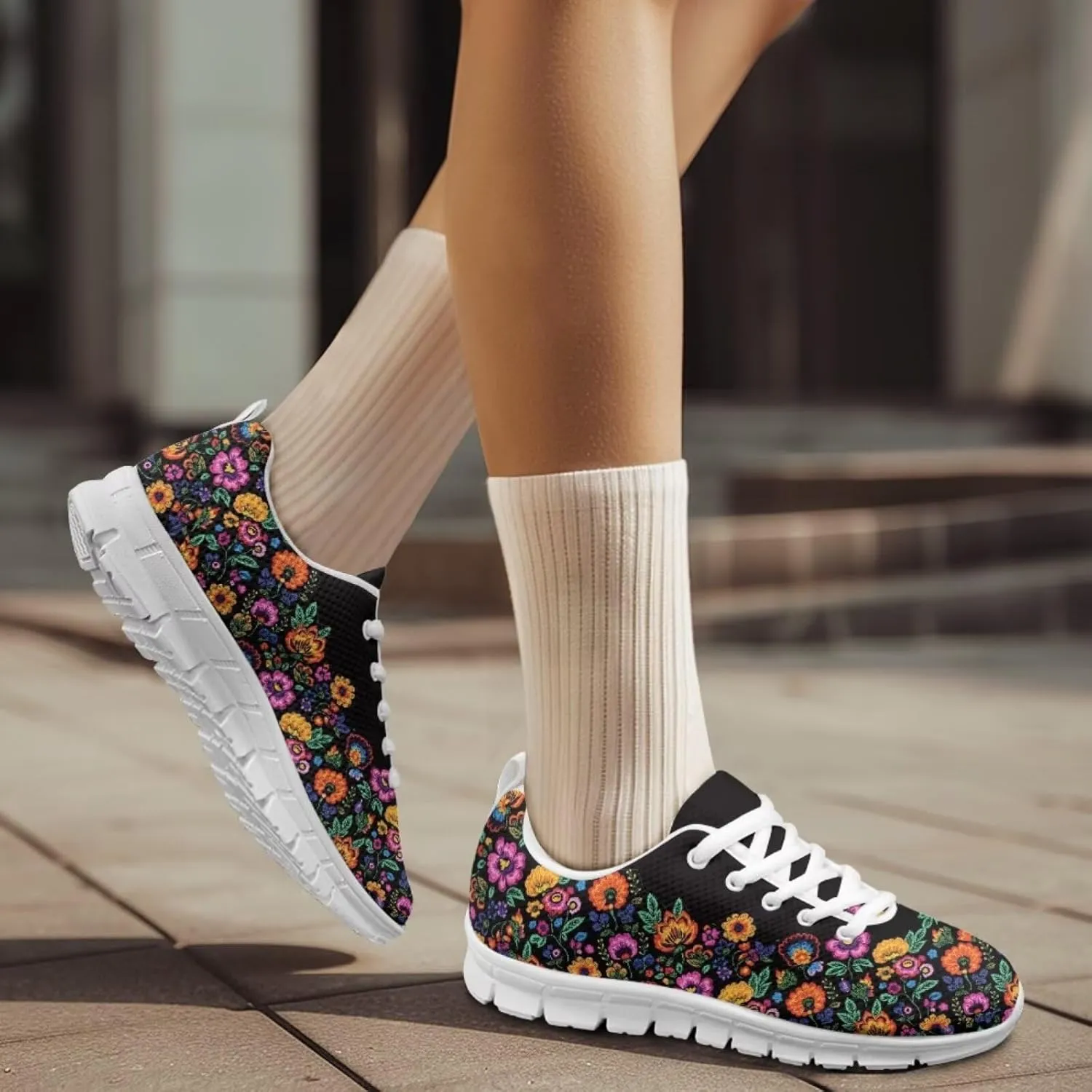 Forchrinse Mexico Splash Ink Sneakers Unisex National Walking Tennis Shoes for Women Men Festival Sneakers Lightweight