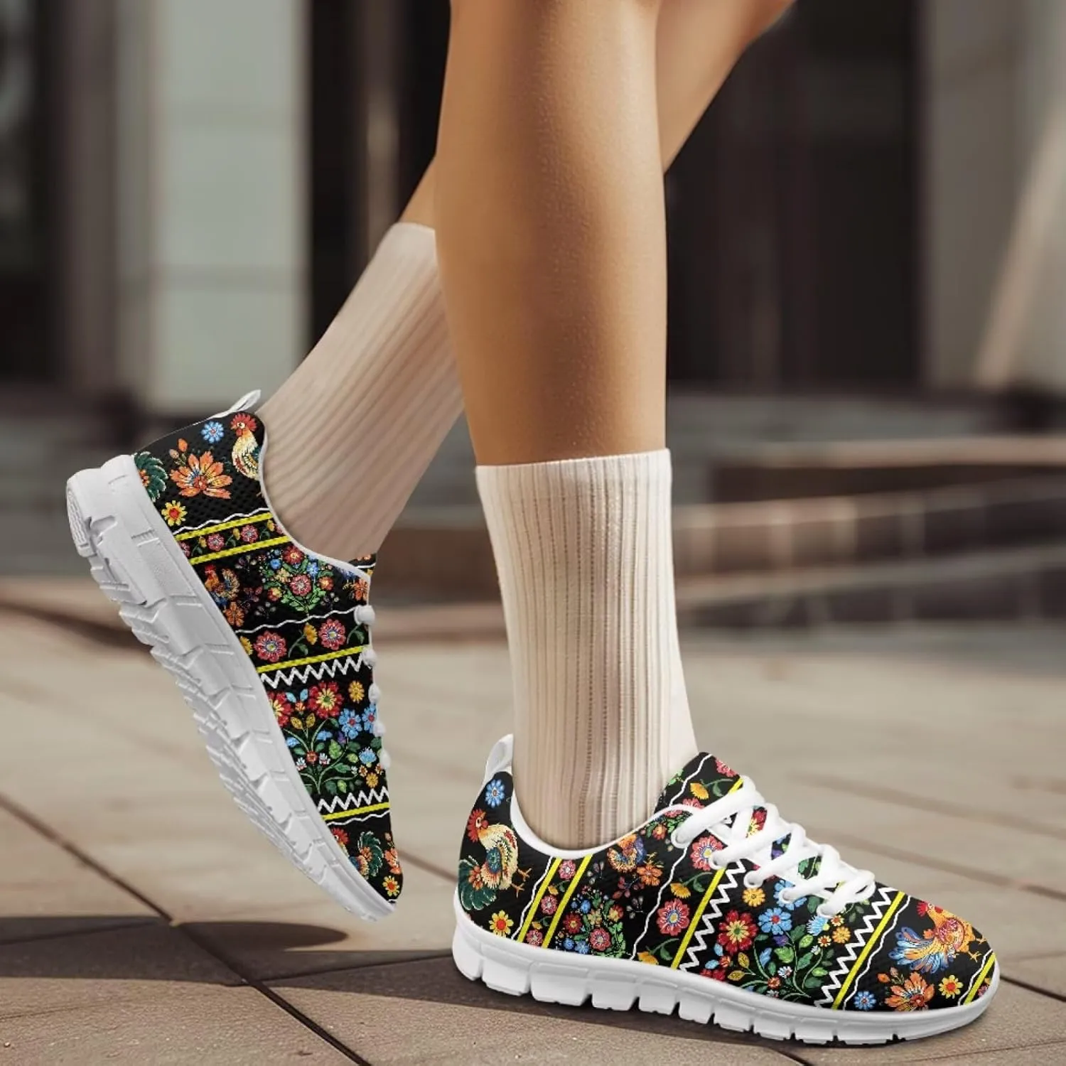 Forchrinse Mexico Splash Ink Sneakers Unisex National Walking Tennis Shoes for Women Men Festival Sneakers Lightweight