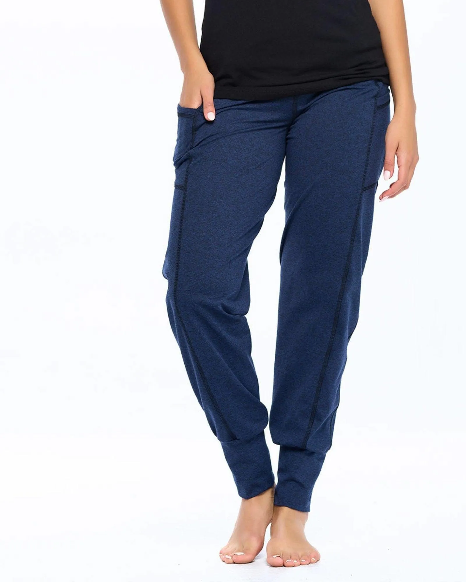 High Waist Yoga Pant Jogger | Navy