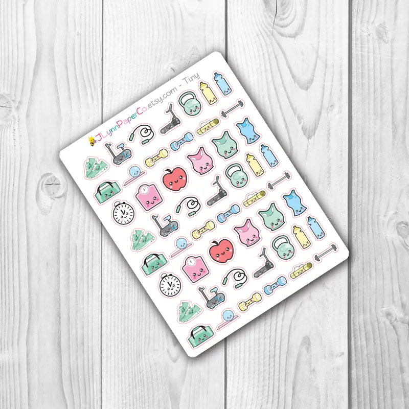 Kawaii Fitness Stickers | AL001