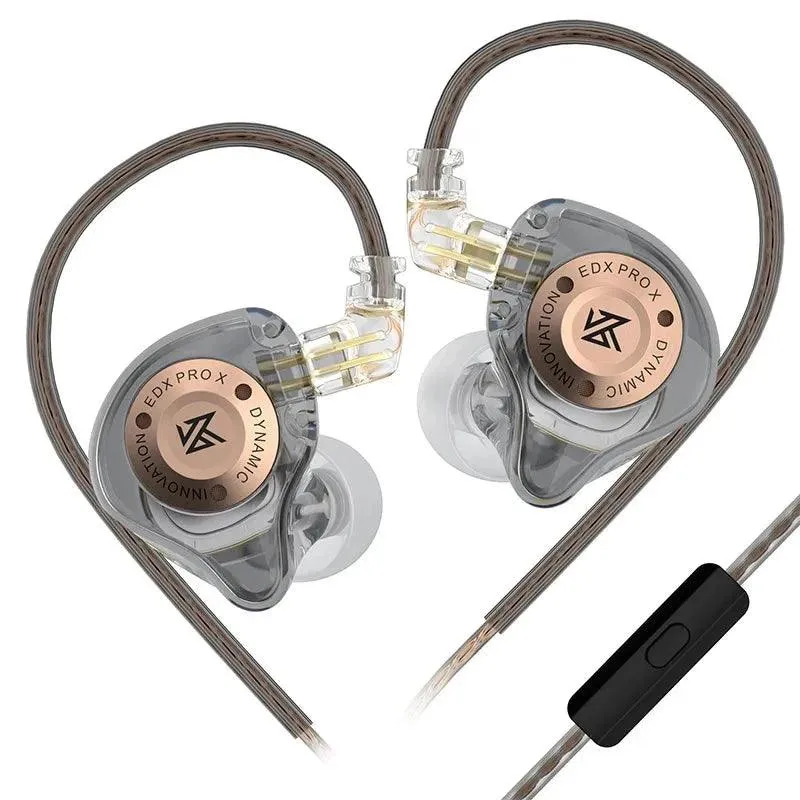 KZ EDX PRO X Dynamic Earphones Drive HiFi Deep Bass Noise Cancelling