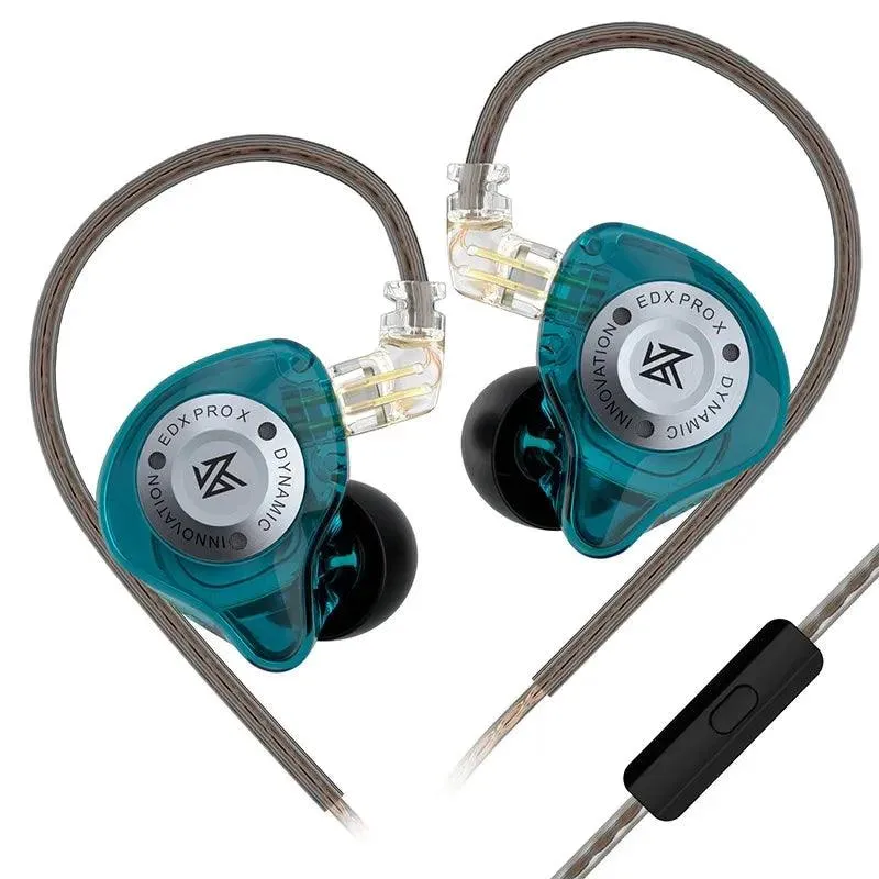 KZ EDX PRO X Dynamic Earphones Drive HiFi Deep Bass Noise Cancelling