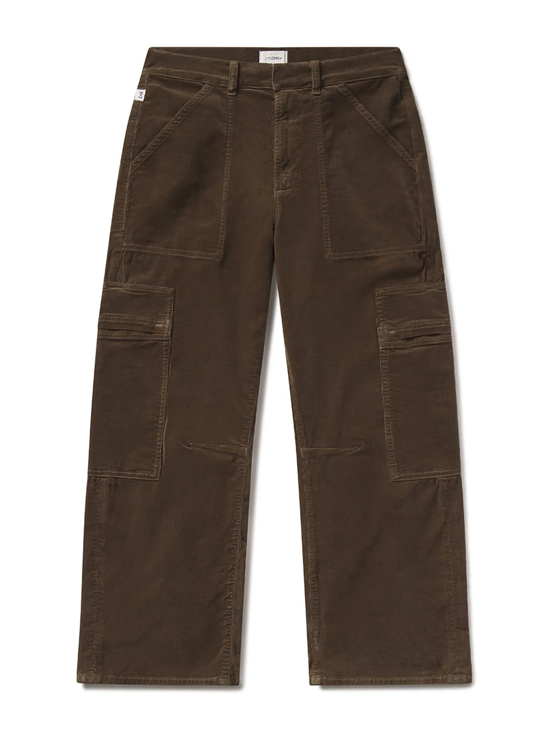 Marcelle low slung easy cargo corduroy trousers