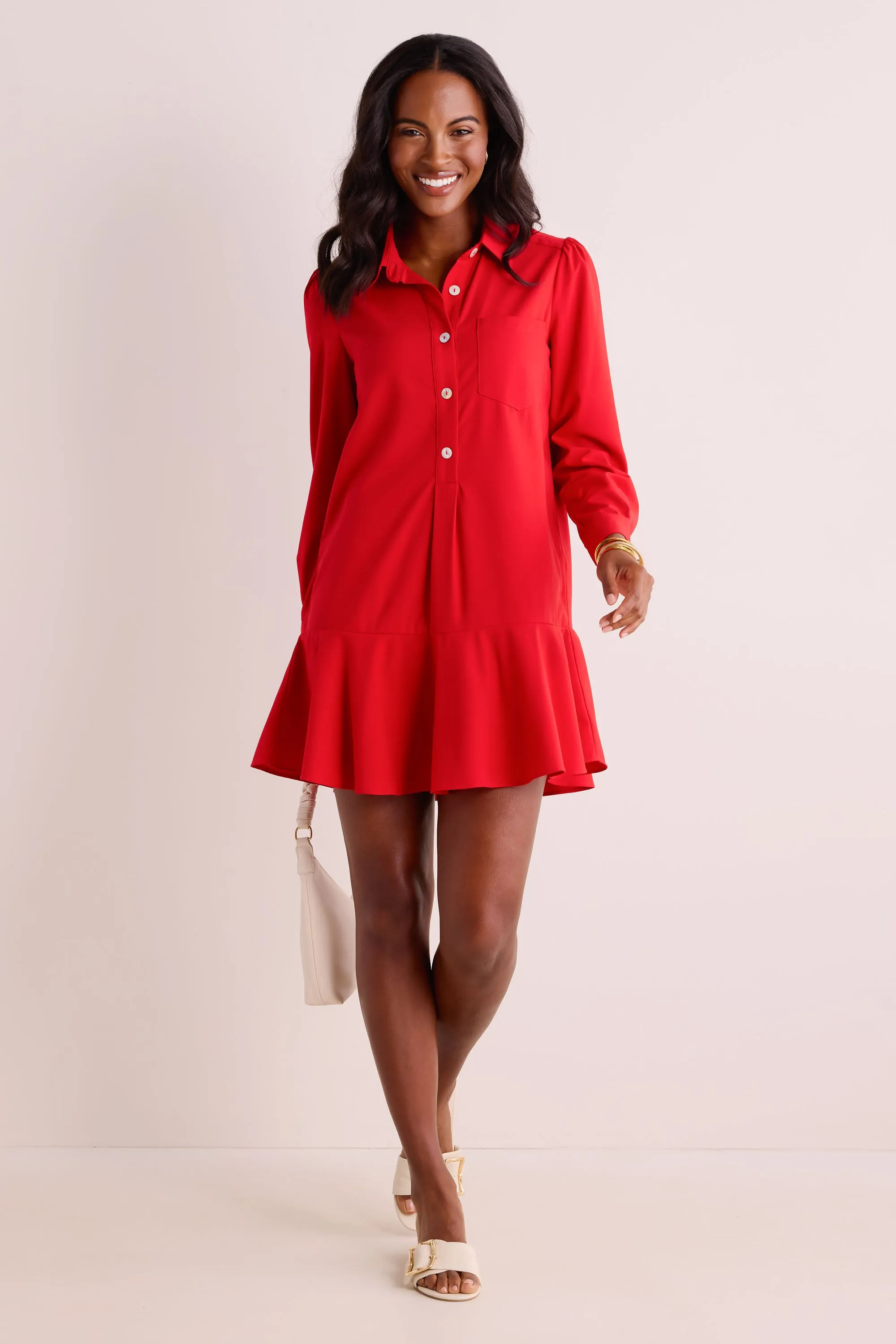 Meagan Dress- Red