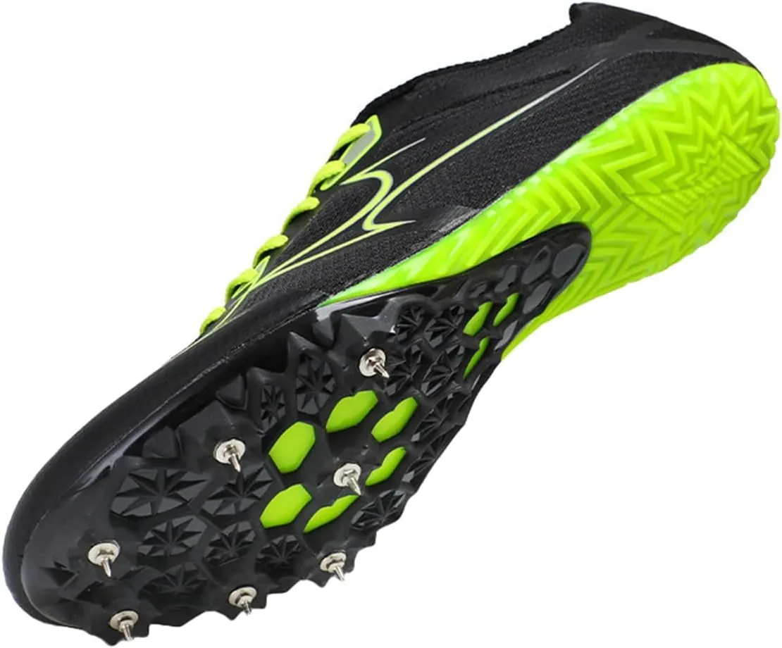 Men Women Sprint Sport Shoes, Lightweight Track and Field Sneakers Professional Racing Running Jumping Trainers