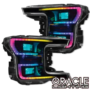 ORACLE Lighting 2018-2020 Ford F-150 Dynamic ColorSHIFT DRL Replacements   Dynamic Turn Signals