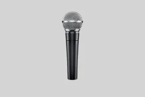Shure SM58-LC Dynamic Microphone, Cardioid, Dark Grey, No Cable included
