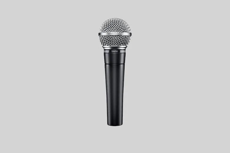 Shure SM58-LC Dynamic Microphone, Cardioid, Dark Grey, No Cable included
