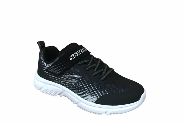 Skechers scarpa da corsa da bambino Go Run 650 Norvo 405035L/BKSL nero argento
