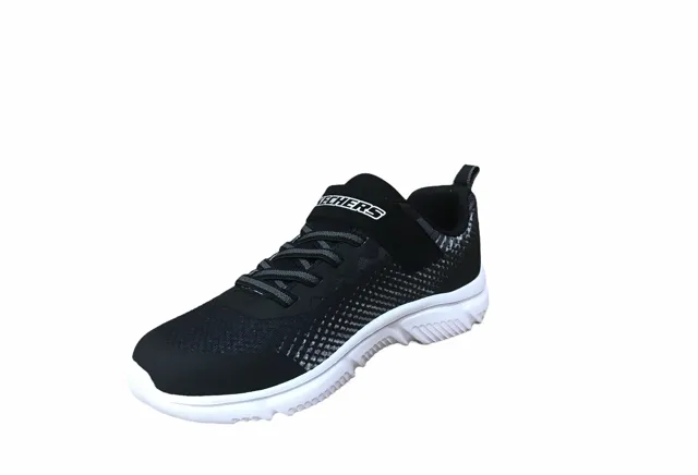 Skechers scarpa da corsa da bambino Go Run 650 Norvo 405035L/BKSL nero argento