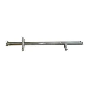 Triple X Lightweight Front Axle Assembly - 2-1/2 in OD - 51 in Wide - 8 and 12 Degree Front Spindles - Chrome - Triple X Sprint Car
