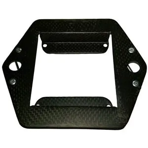 Triple X Race Co. Carbon Fiber Tachometer Plate Sprint Car - Tel Tac