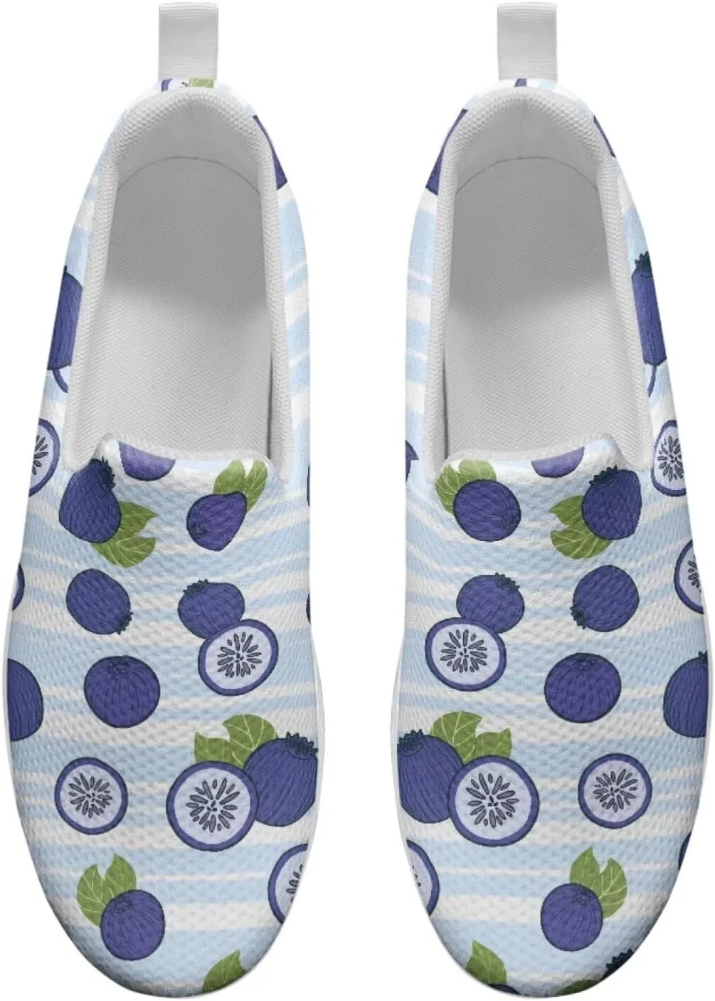 Womens Platform Loafers Ladies Jogging Shoes Fruits Print Anti Slip Fashion Sneakers Gym Fitness Walking